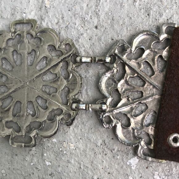 Vintage Leather n filigree belt - Picture 11 of 11